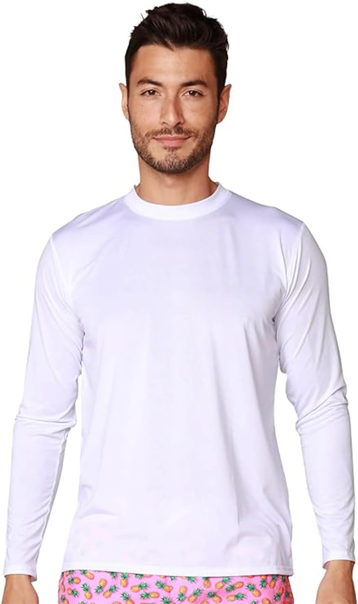 INGEARMen's UPF 50+ Long Sleeve Sun Shirt, Quick-Dry UV Protection Rash Guard for Fishing, Hiking, Swimming