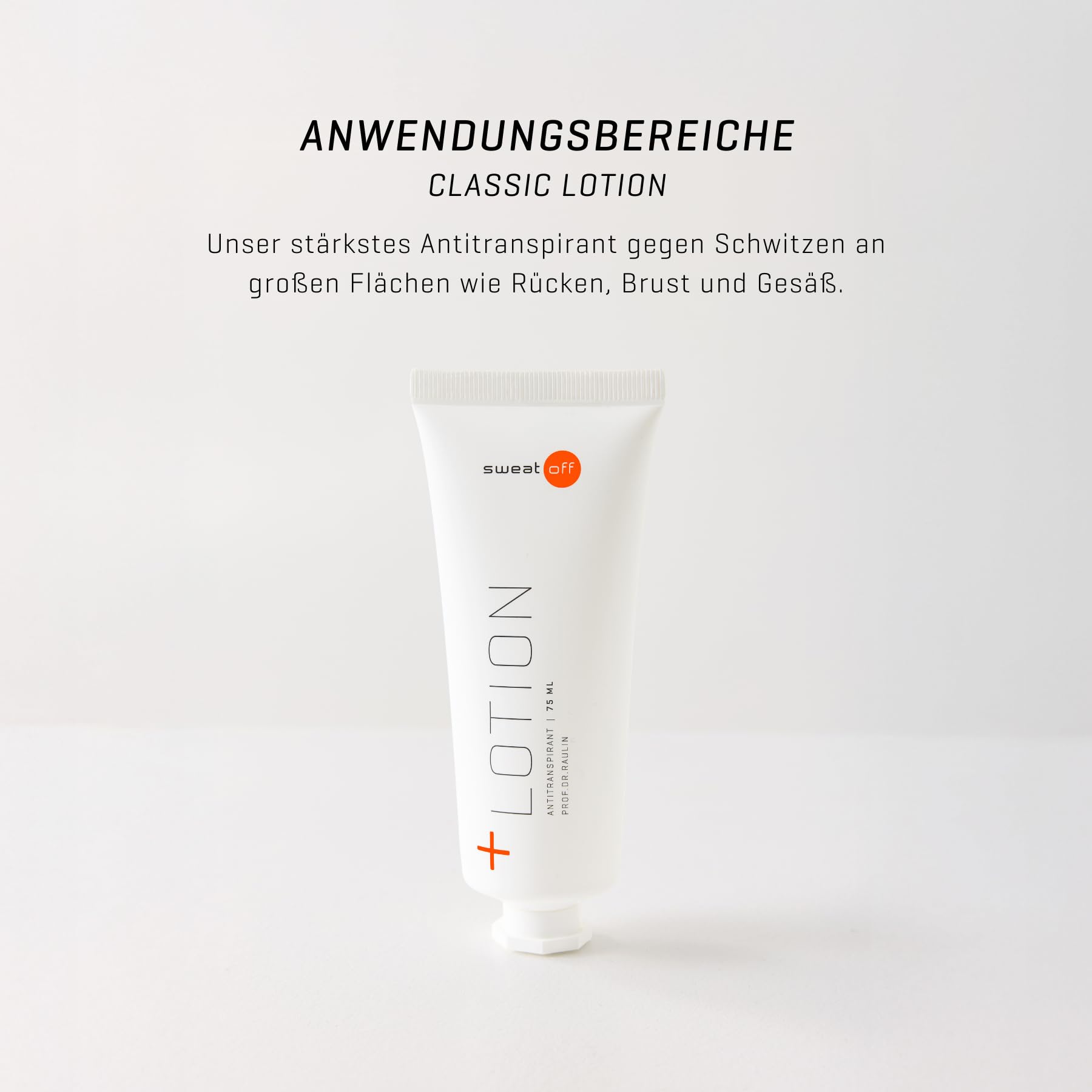Sweat-Off Antitranspirant Lotion 75ml gegen Schwitzen | Lotion gegen Schwitzen | Für verschiedene Körperbereiche geeignet I Antitranspirant für Männer & Frauen