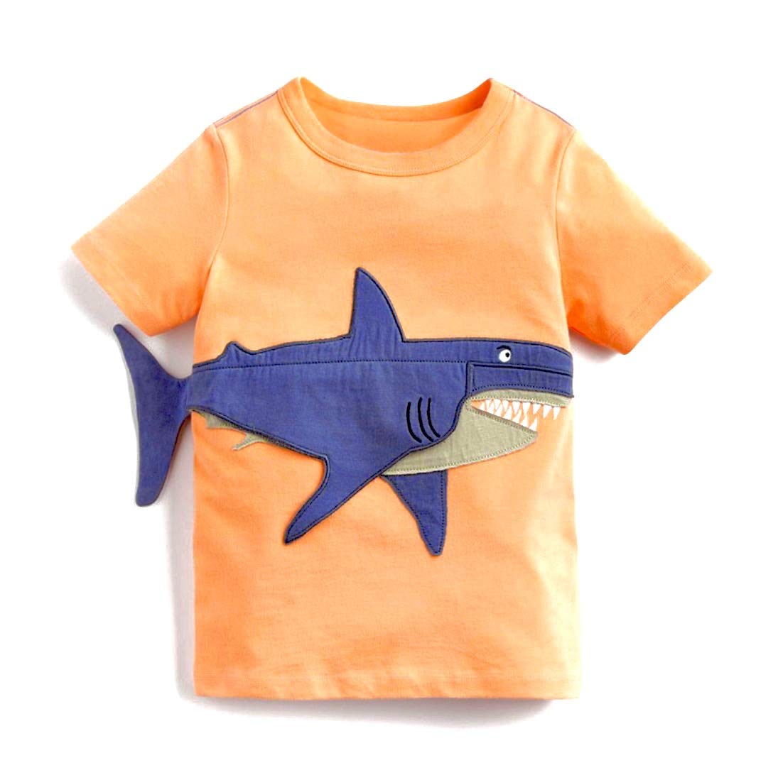 OKTANS Unisex Boys Girls T-Shirt Casual Summer Shirt Cotton Outfit