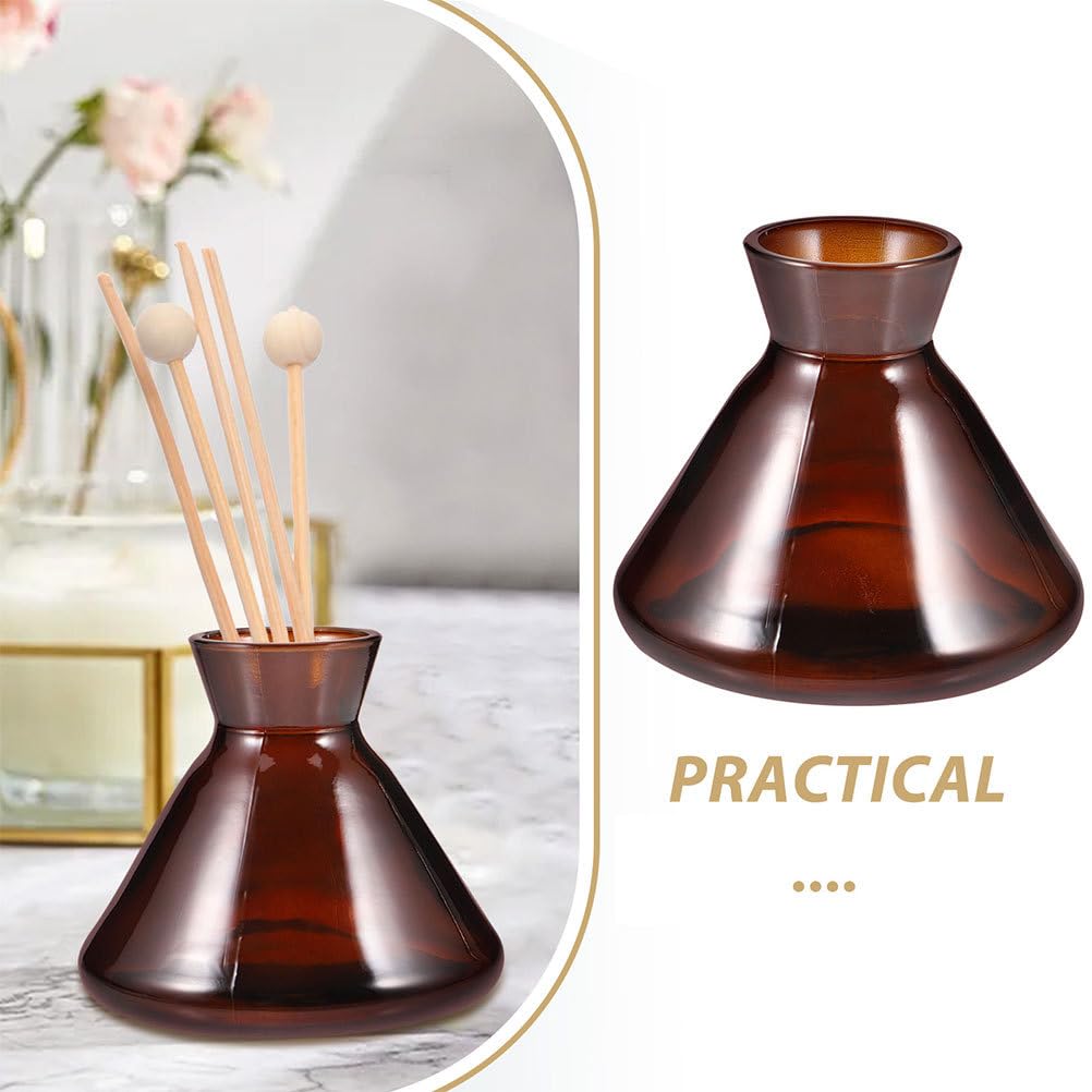 Didiseaon Diffusore di Profumo Vuoto: 2 Pezzi, Diffusore di Profumo a Bastoncini con Bocca Larga, Barattolo di Vetro Vuoto per Oli Essenziali, Ricaricabile da 220 Ml, Decorazione per La Casa