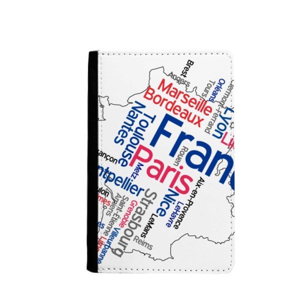 Étui portefeuille pour passeport anti-usure carte de la France protège-document - 4