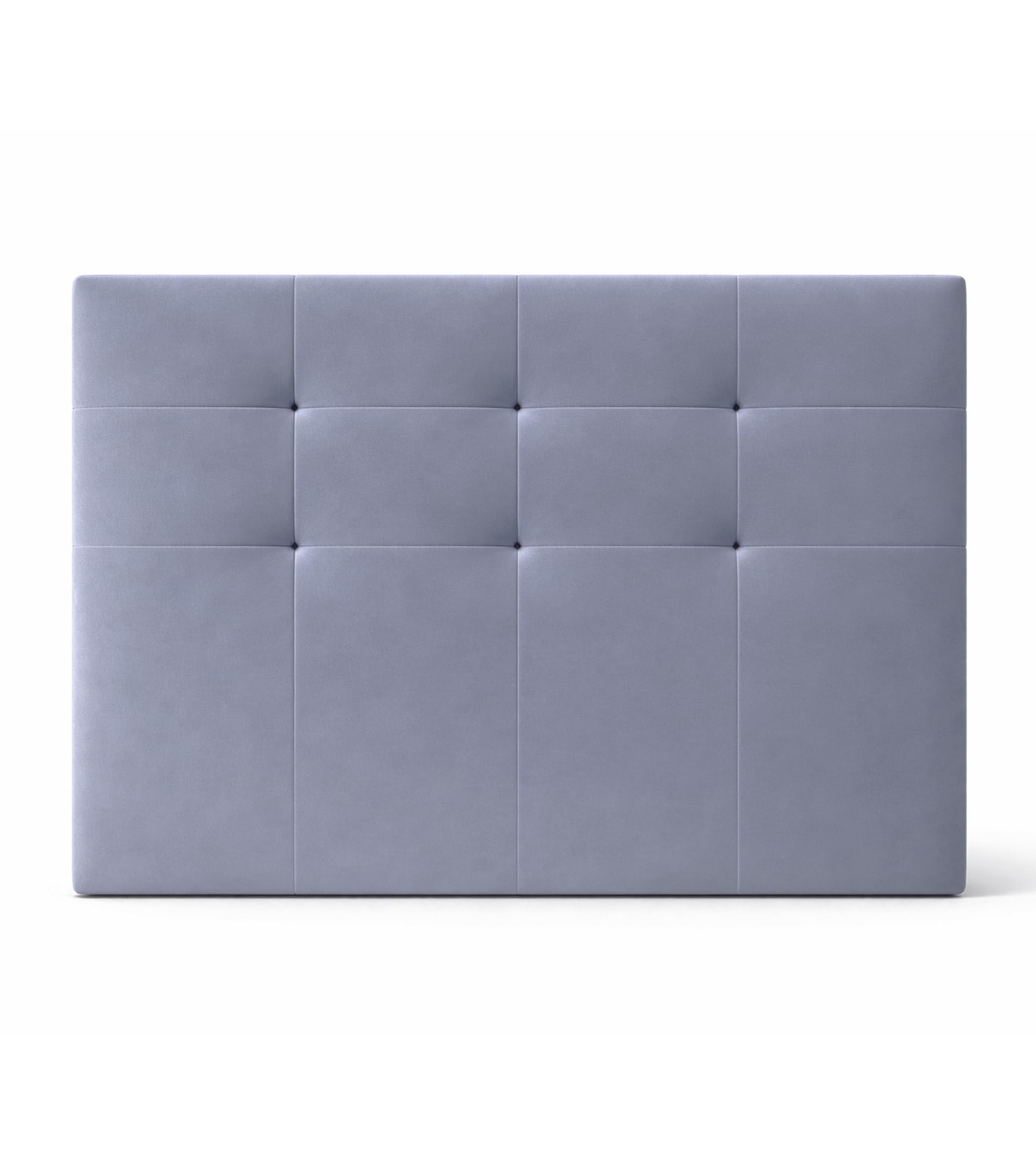Home Heavenly® - Cabecero Olson Tapizado en Terciopelo para Cama Matrimonial de 150 cm en Color Gris