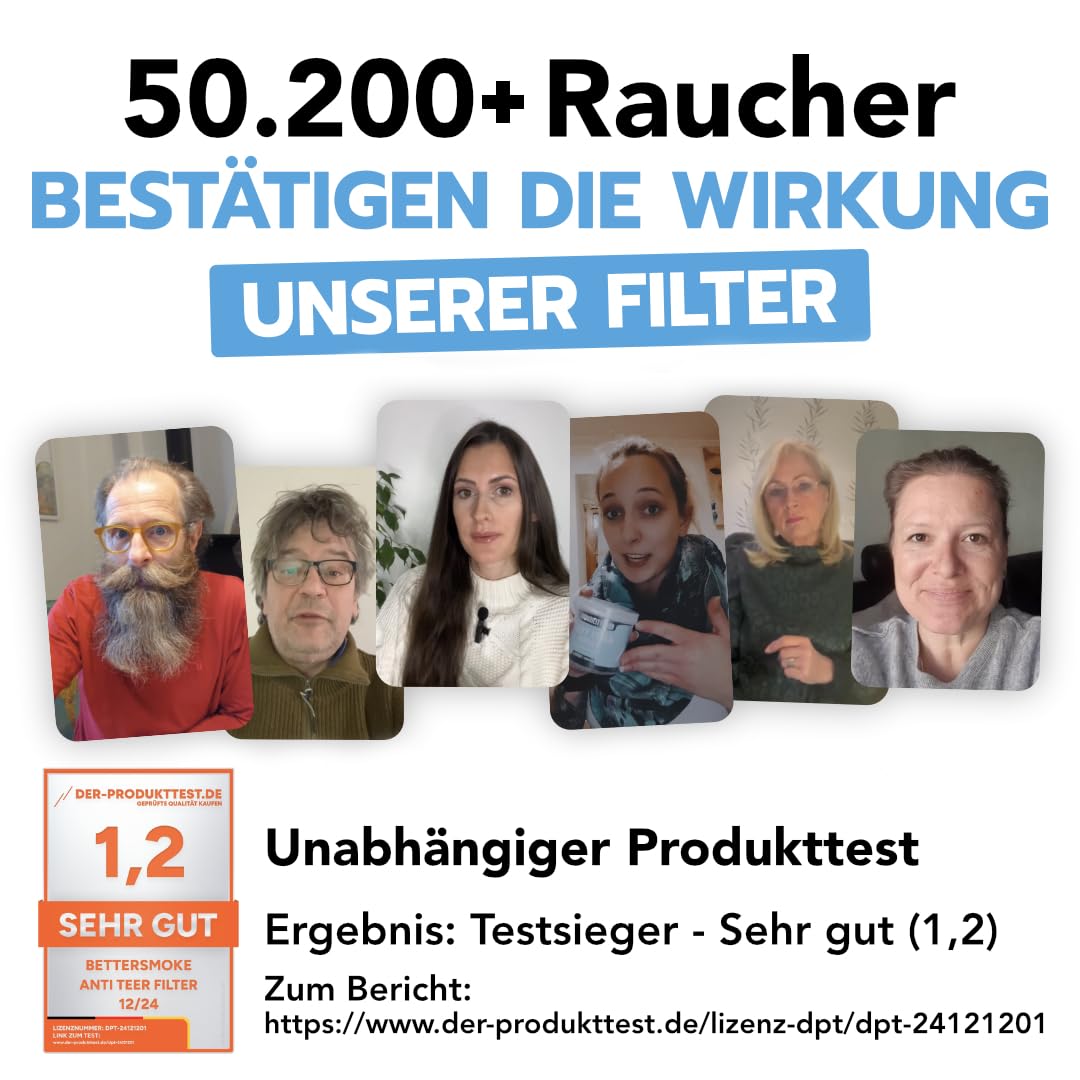 Anti Teer Filter I Zigaretten Filter Aufsatz I 100 Stück (Dose, 4, Stück)