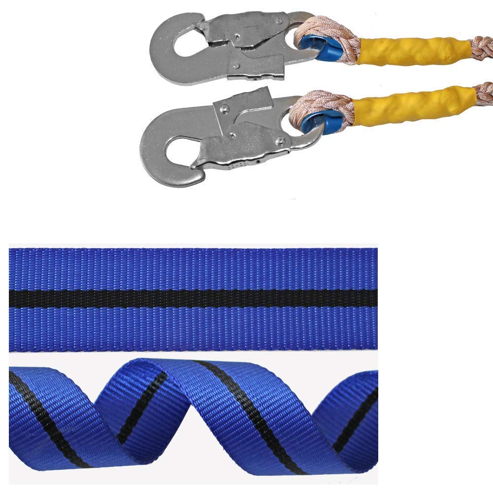 SwaYve Arnés de Seguridad, Protección Contra Caídas con Arnés de Medio Cuerpo, Equipo de Protección Personal para Elevación Aérea, Andamios, Torres, Escalada de Árboles