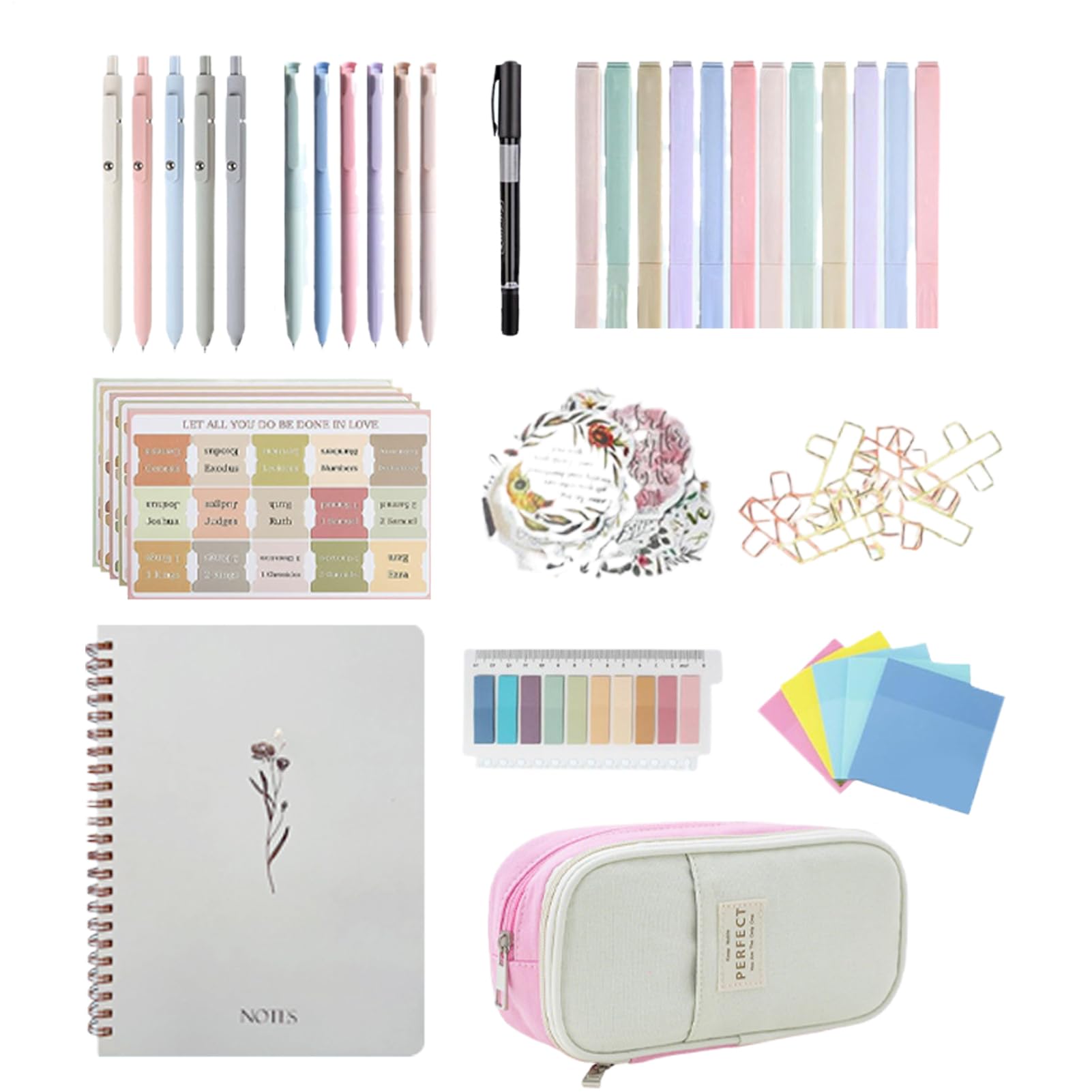 Kit de languettes et de notes adhésives pour livre biblique – Onglets