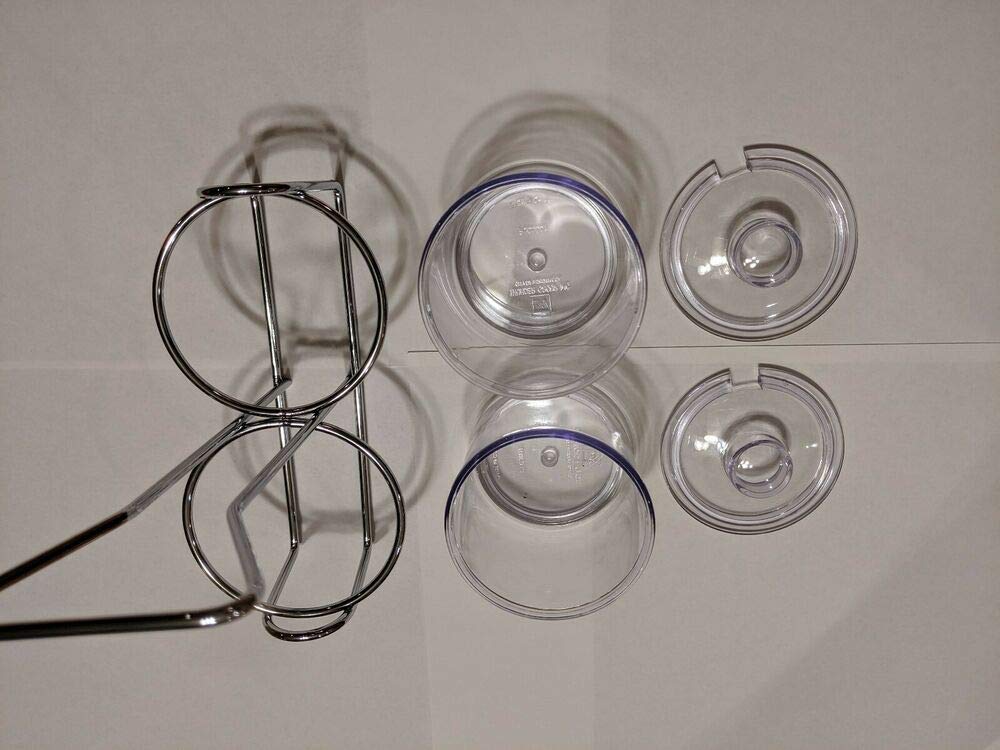 Stainless Steel Condiment Rack SLCJH002 with Plastic Jars PLCJ007 -