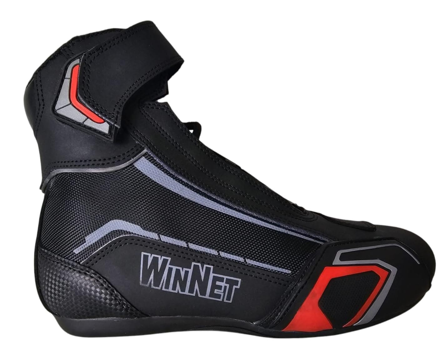 WinNet Scarpe moto stivaletti bassi polacchetti uomo donna con protezioni pelle estive 4 stagioni