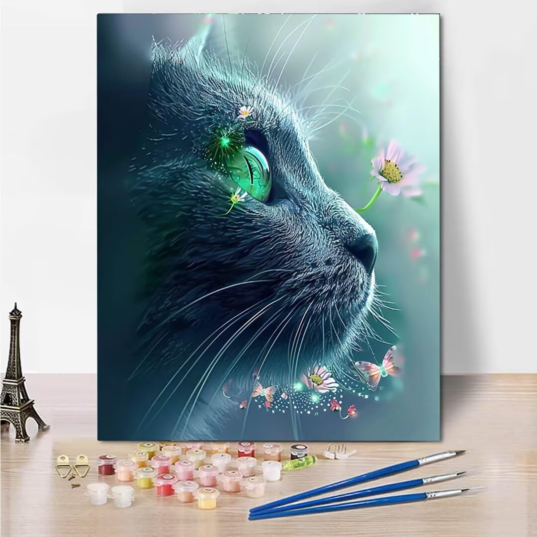 RNXAOPEN Dipingere con i Numeri Bambini, Passatempo per Adulti Kit Lavoretti Creativi per Bambini, Paint by Numbers Idee Regalo Bambina Bambino, Giochi Creativi Giochi Bambina name 70x95cm 629-U