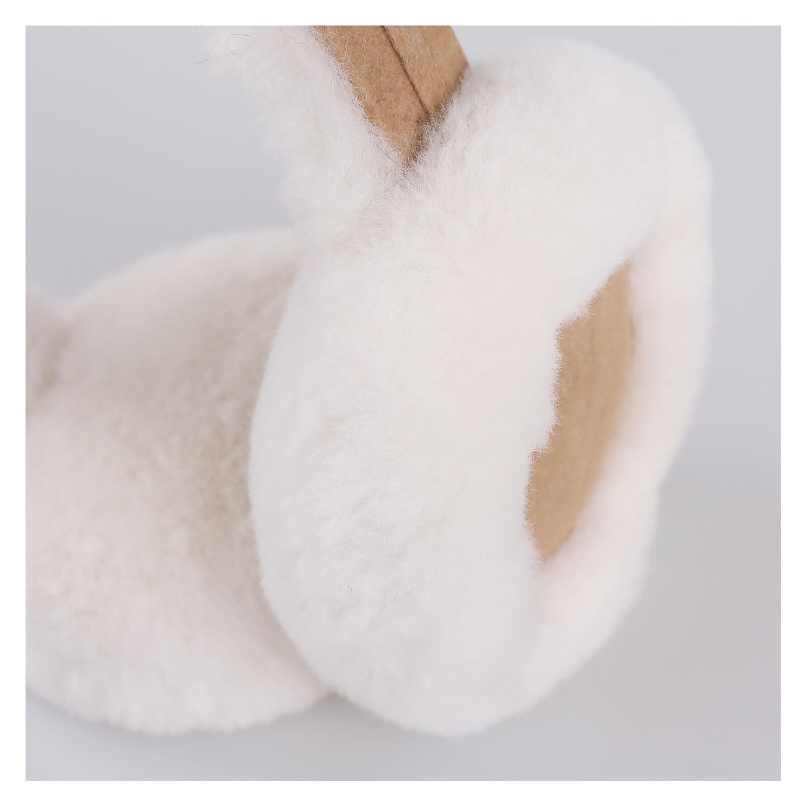 Orejeras unisex de lana de invierno para hombres y mujeres, lindas orejeras plegables esponjosas suaves y acogedoras para exteriores