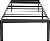 Vista 11 de VECELO - Marco de cama de plataforma de metal de 14 pulgadas, láminas de acero resistentes/Base de colchón de fácil montaje/No necesita somier