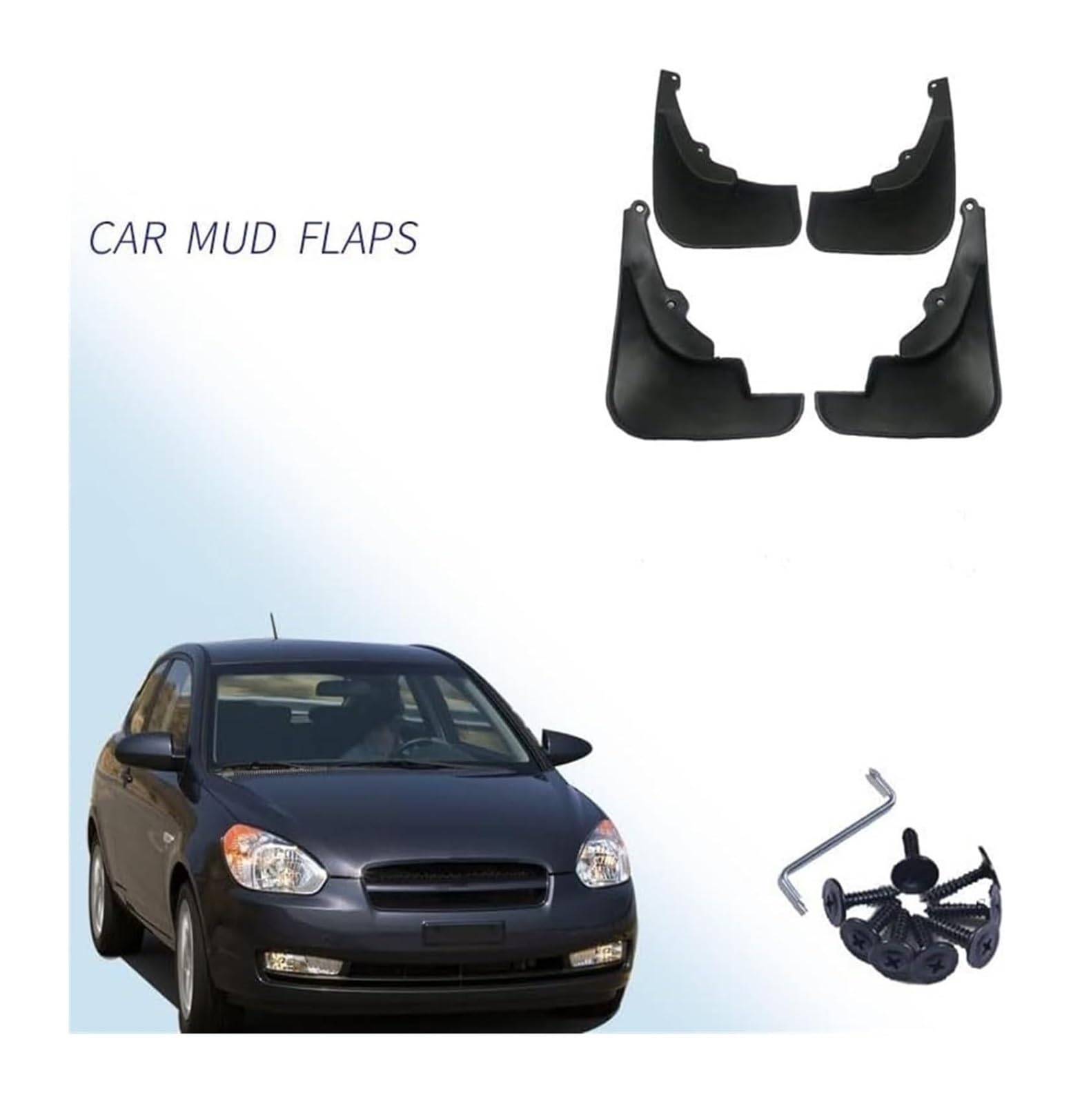 Pour Hyundai Pour Accent GLS Berline 2006 2007 2008 2009 2010 Garde-boue De Roue Voiture Protection anti-éclaboussures