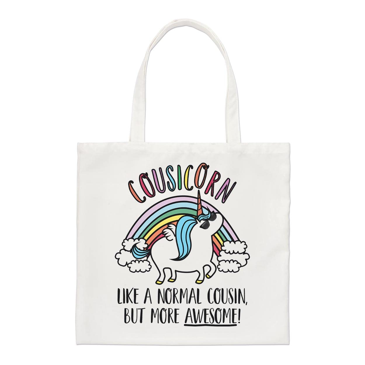 Cousicorn Unicorn Like A Normal Cousin But More Awesome Regular Tote Bag