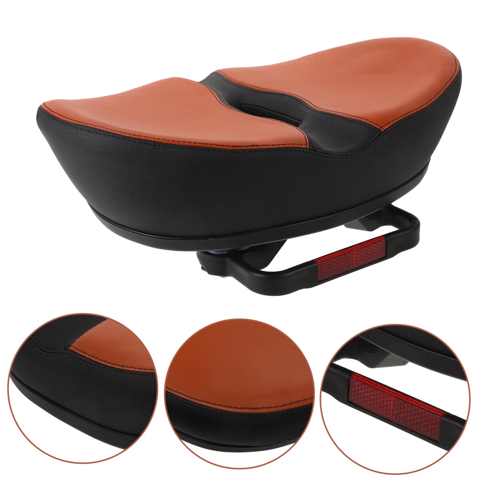 Ergonomischer Fahrradsitz Einfach zu Reinigen und Pflegen ohne Nase aus Polyurethanschaum mit Bequemer Polsterung Geeignet für Mountainbikes und Rennräder