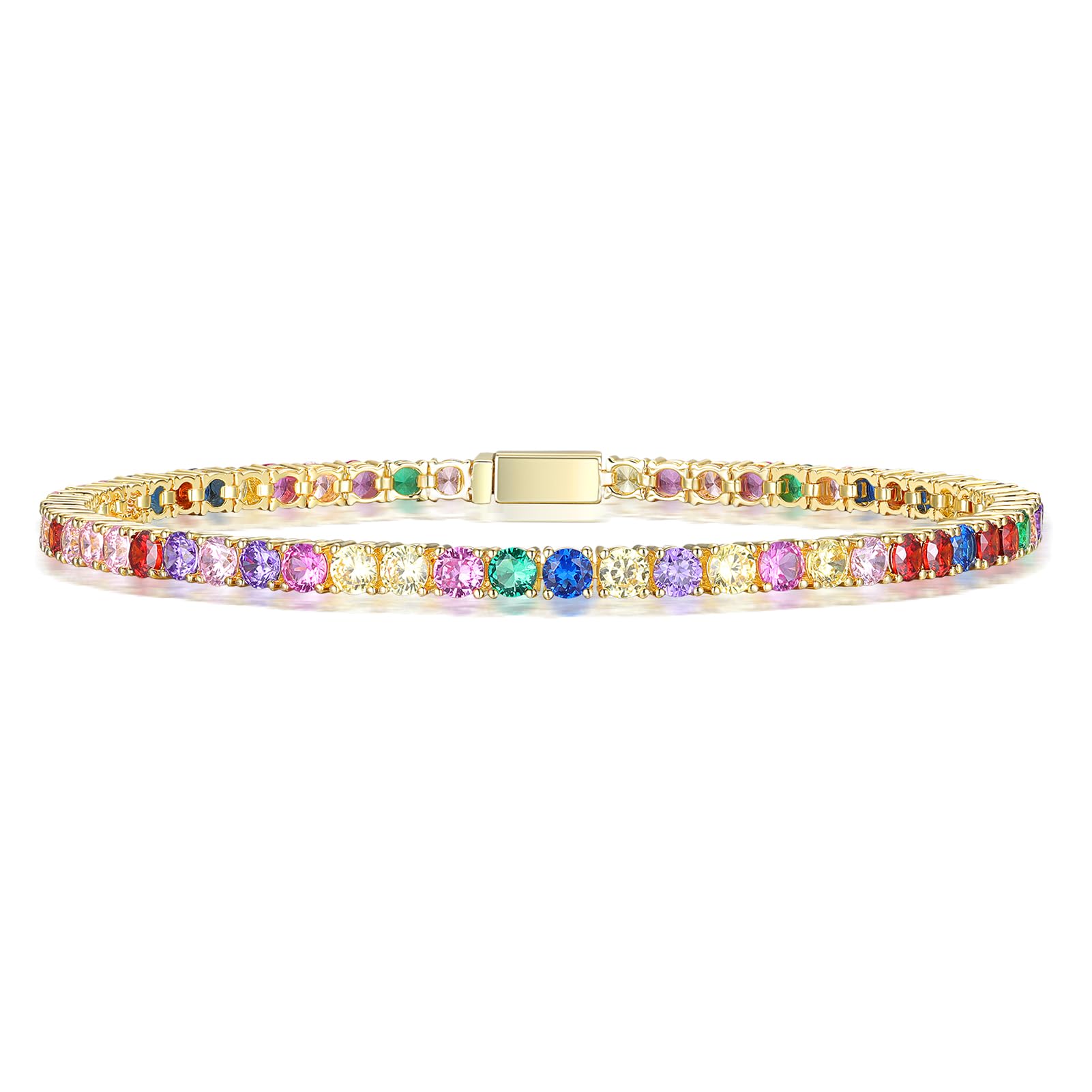 GW Bracciale Donna Regalo Compleanno Saga Gioielli Bracciale Donna per Migliore Amica Mamma Figlia Regalo Anniversario Matrimonio Vracciale Tennis con Glitter