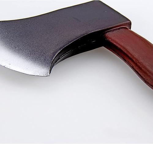 Miniatura 3 de Disfraz de leñador para disfraz de leñador, accesorios de hacha de hacha con aspecto de madera para fiesta, color negro