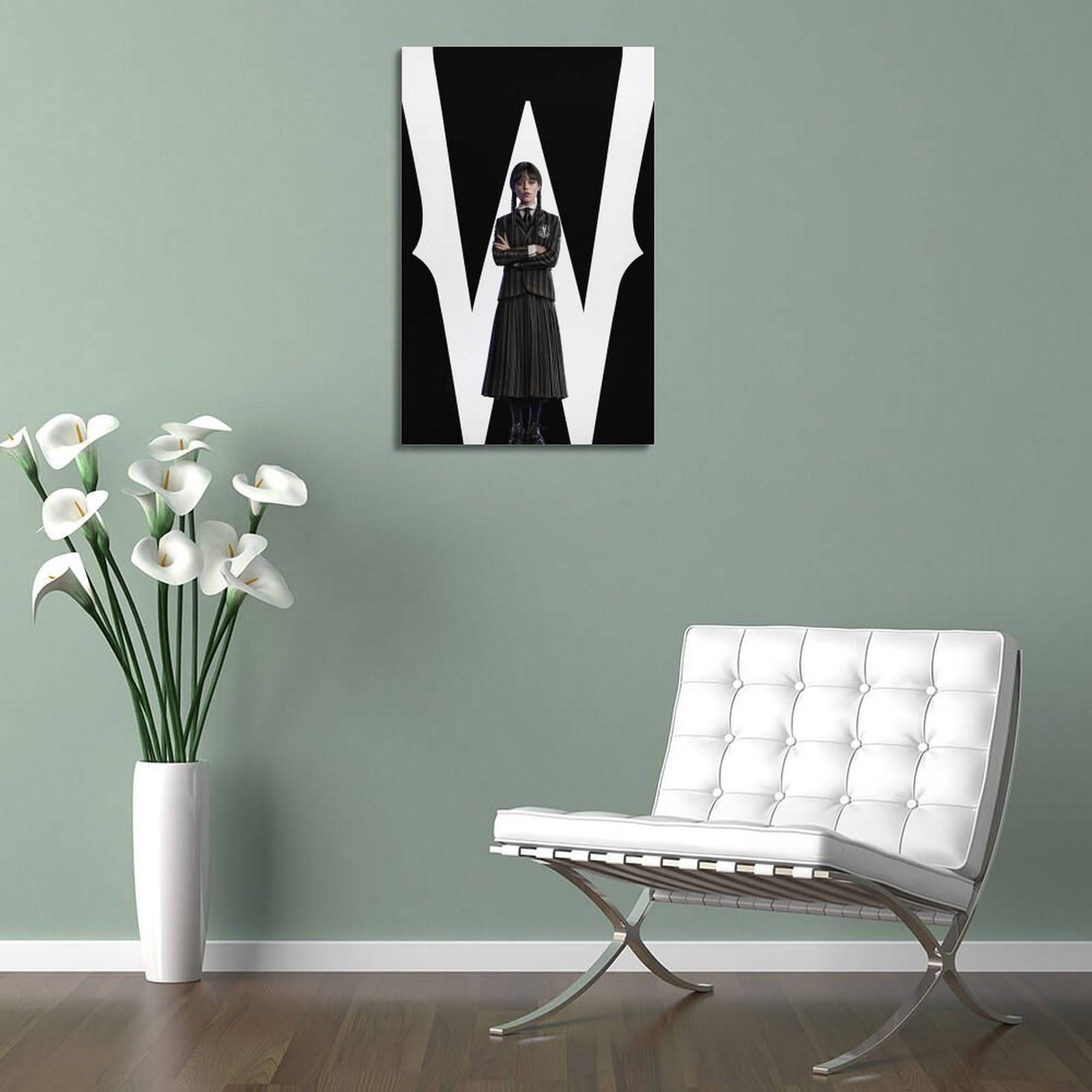 Poster De La Série Télévisée 2022 Mercredi Protagoniste Mercredi Addams, Portrait Sur Toile, Impression Sur Toile, Décoration Murale, Esthétique, Décoration Murale, 40 X 60 Cm