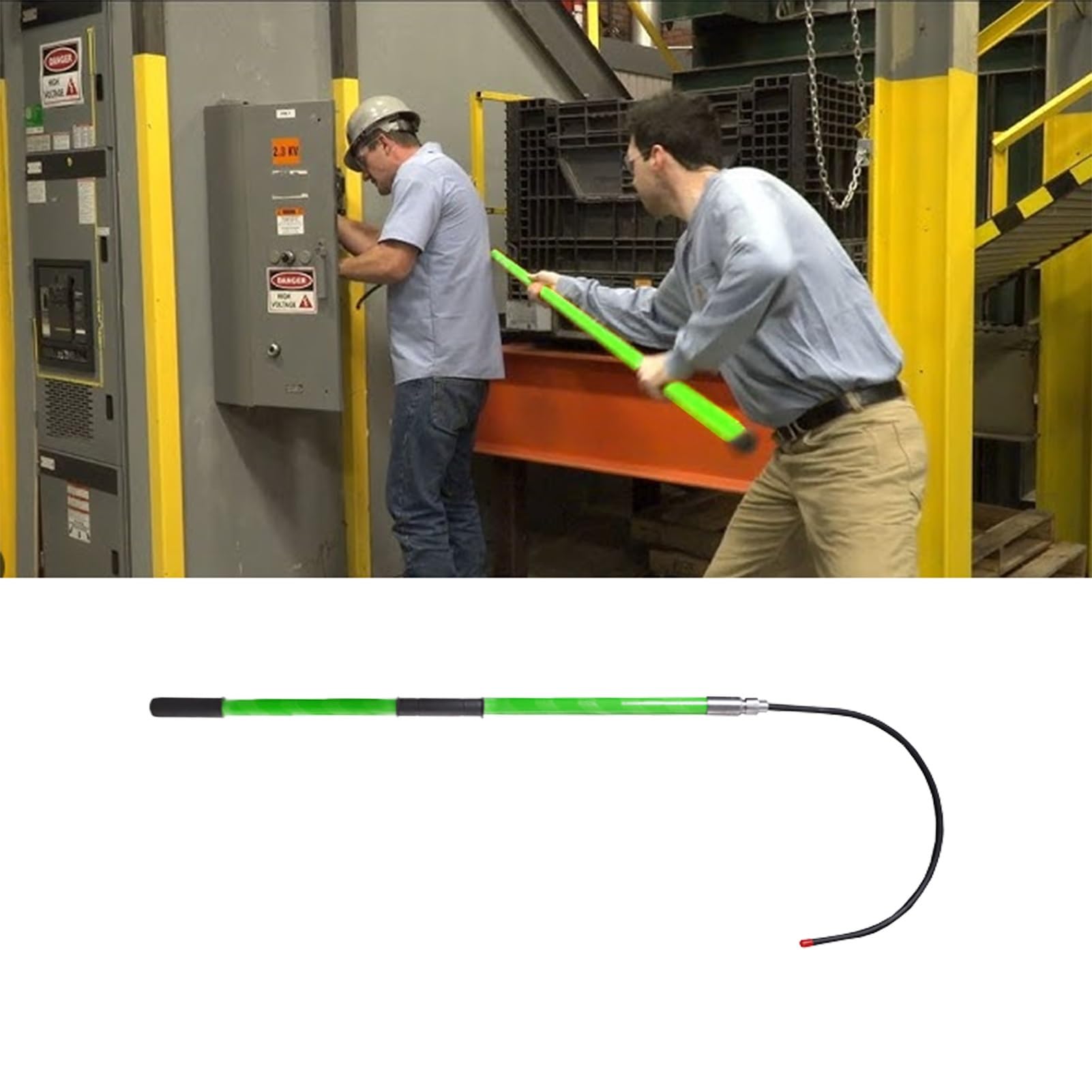 Fiberglass Rescue Pole with Body Hook - Essential for Electrical Safety and Emergency Operations from 10kV to 220kV