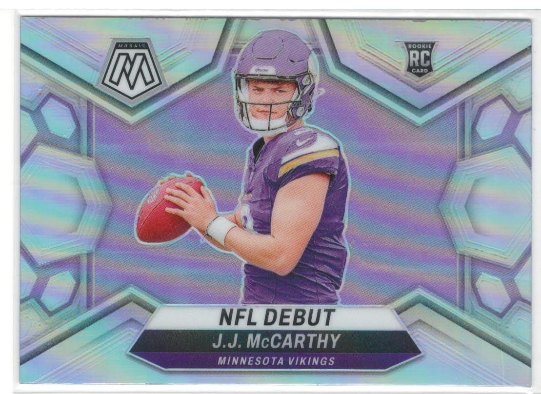 Amazon.com: 2024 Panini Mosaic J.J. McCarthy NFL Debut Silver