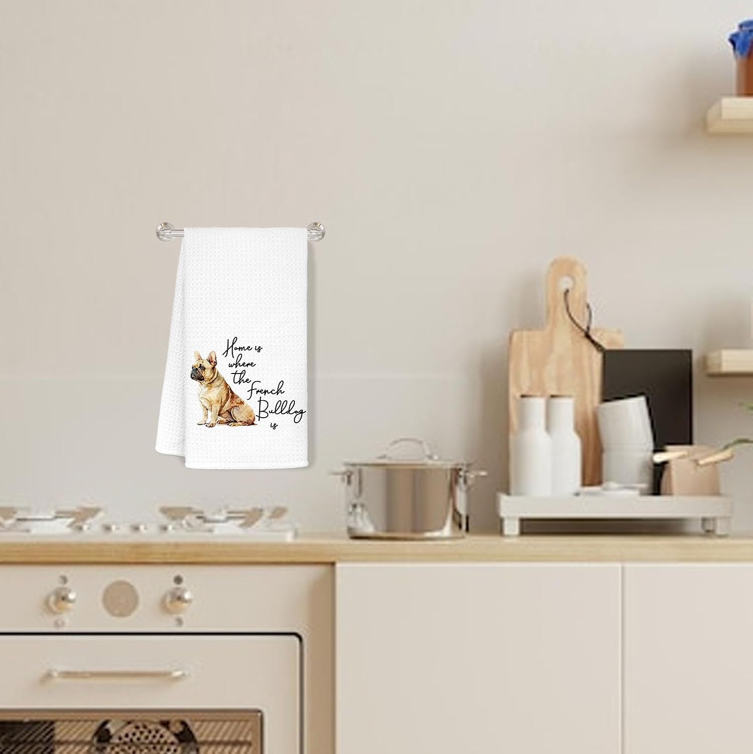 French Bulldog Gifts,French Bulldog Kitchen Towels,French Bulldog Decor,Gifts for French Bulldog Lovers,French Bulldog Dish Towels,Cute Bathroom Decor,French Bulldog Hand Towels 16×24 Inch - Image 3