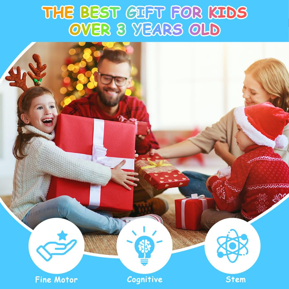 Vicloon Juguetes Sensoriales, Juguetes Autismo, Mesa de Luz Sensorial y Accesorios, Caja de Luz Azul con 151 Letras, Símbolos Matemáticos y Geometría, Juegos para Niños Autistas