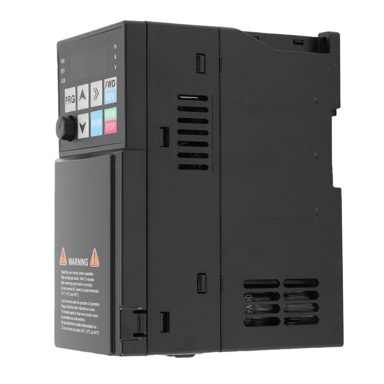 Jeffergarden Convertitore di Frequenza per PC Ignifugo con Azionamento a Frequenza Variabile VFD 0,4KW Monofase da 50 60Hz a Trifase 0 500Hz 2.3A per Officine di Controllo della velocità del Motore