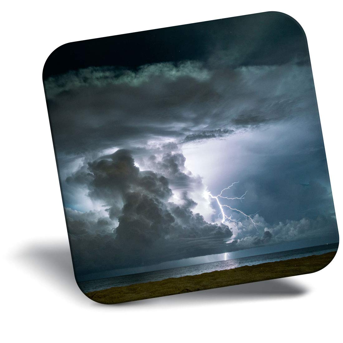 Destination Vinyl ltd Fridge Magnet - Wild Weather Lightening Storm 24476