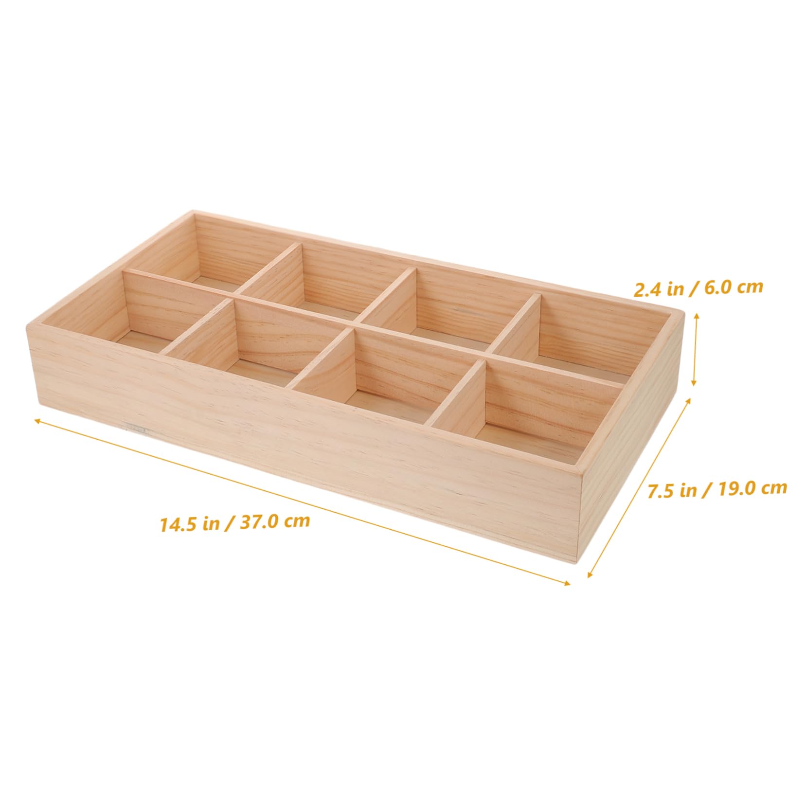 ABOOFAN Multipurpose Compartment Storage Box Dried Fruit and Tea Bag Organizer for Home Office Cafe and Restaurant Cell Design for Tidy Desktop