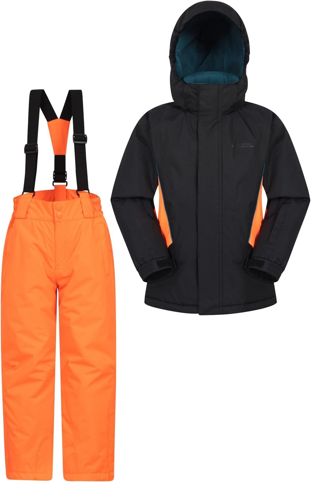 Mountain Warehouse Kids Ski Jacket & Trousers Set - Snowproof Ski Outfit, Front Pockets, Fleece Lined Skiwear, Integrated Snowskirt - Winter Snowboarding