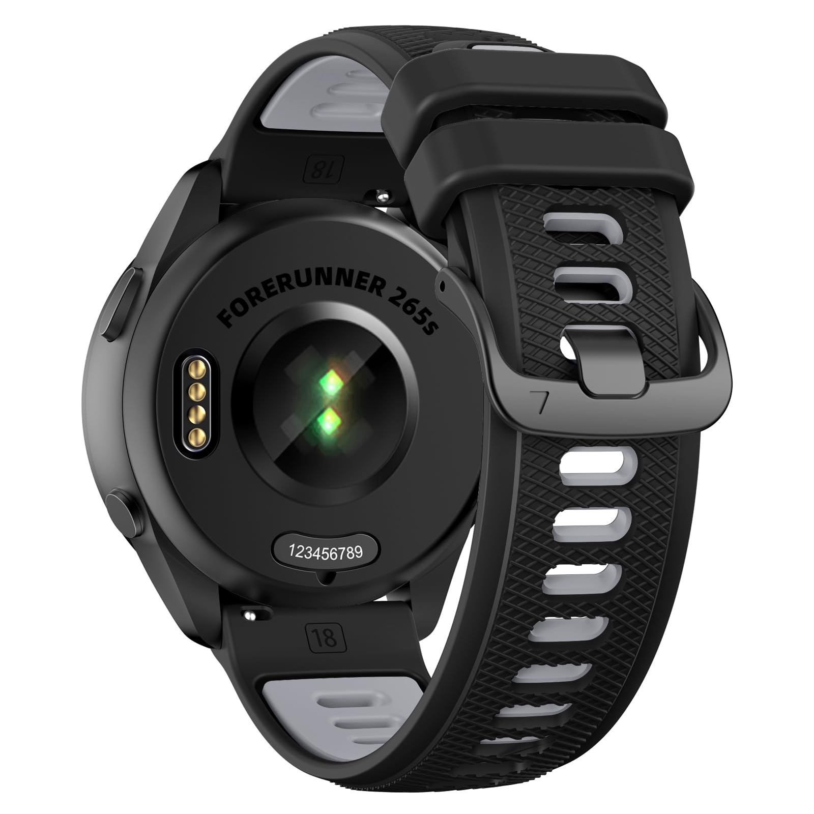 U-LIMVE Strap for Garmin Forerunner 265S 42mm/Forerunner 255S 41mm/Venu 4 41mm/Venu 3S 41mm/Venu 2S 40mm/Vivoactive 4S 40mm/Vivomove 3S 39mm, Soft Silicone 18mm Replacement Bands