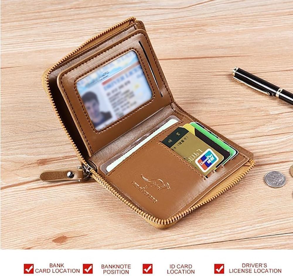 best Men's Wallet - Nichalous Zipper‍ Purse (RFID‌ Protected) Review