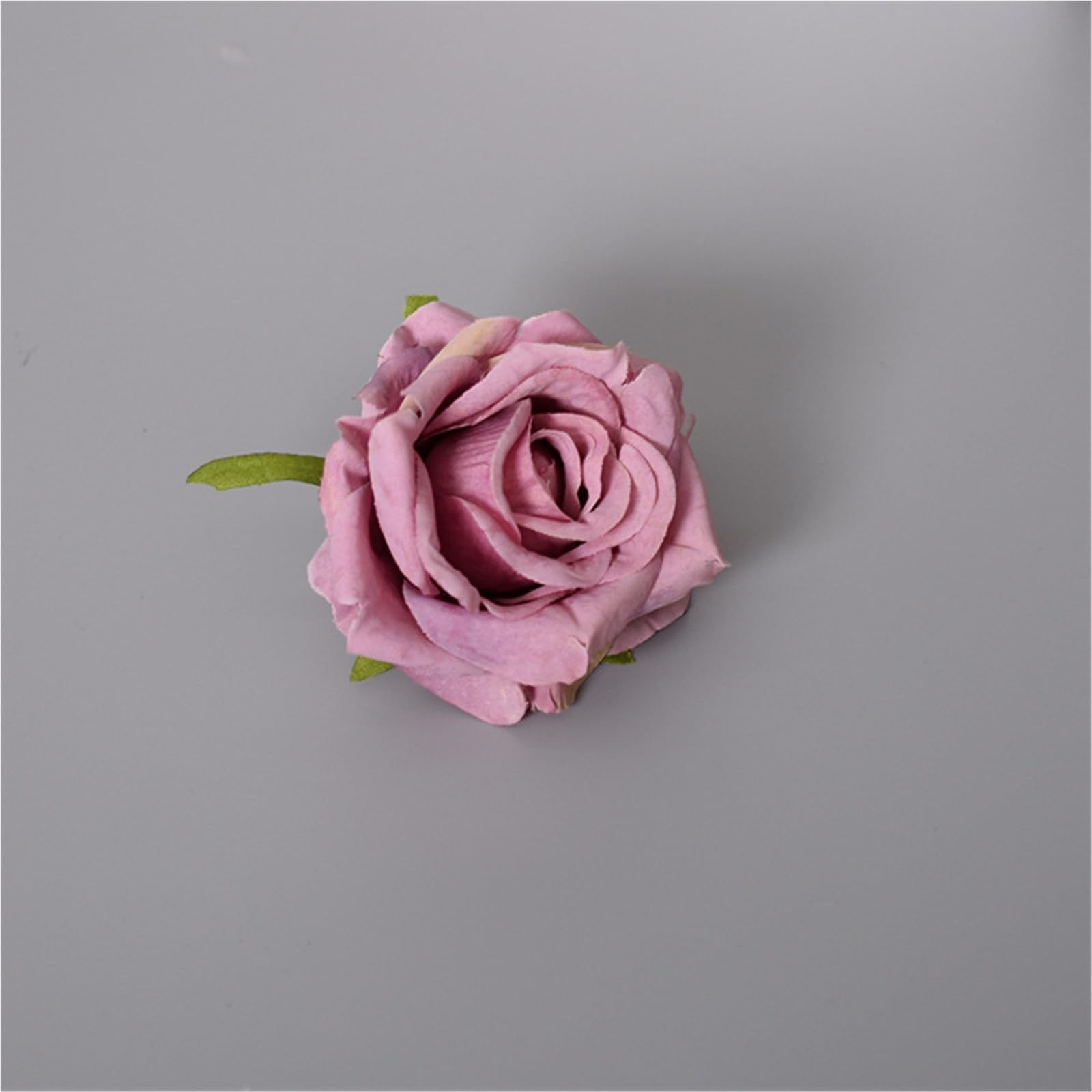Wedding simulation roll corner rose artificial flowers 1Pcs(Purple)