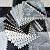 16 Piece Carpet Squares Puzzle Mat 49" x 49" Plush Interlocking Carpet Tiles, Foam Floor Tiles for Baby Play Mat - Kids Soft Play Mats Anti Slip Jigsaw Flooring Playmat Playroom Rug (Black,Gray,White)