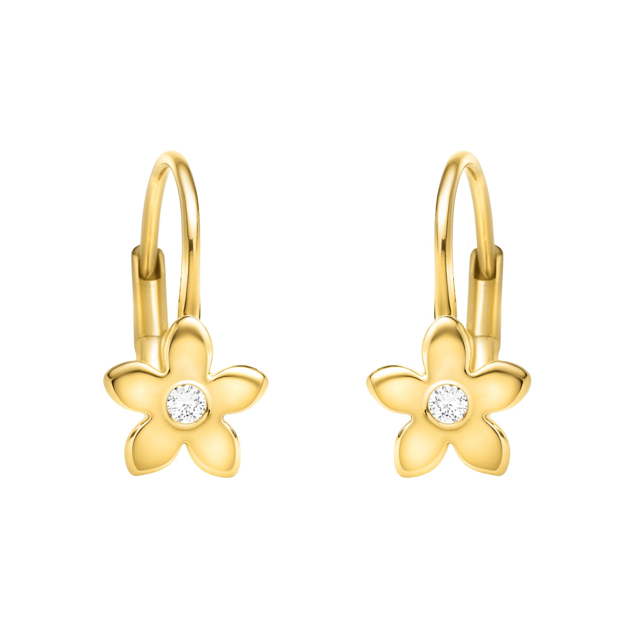 SOFIA MILANI - Damen Ohrringe 925 Silber - mit Zirkonia Steinen - Blumen Ohrhänger