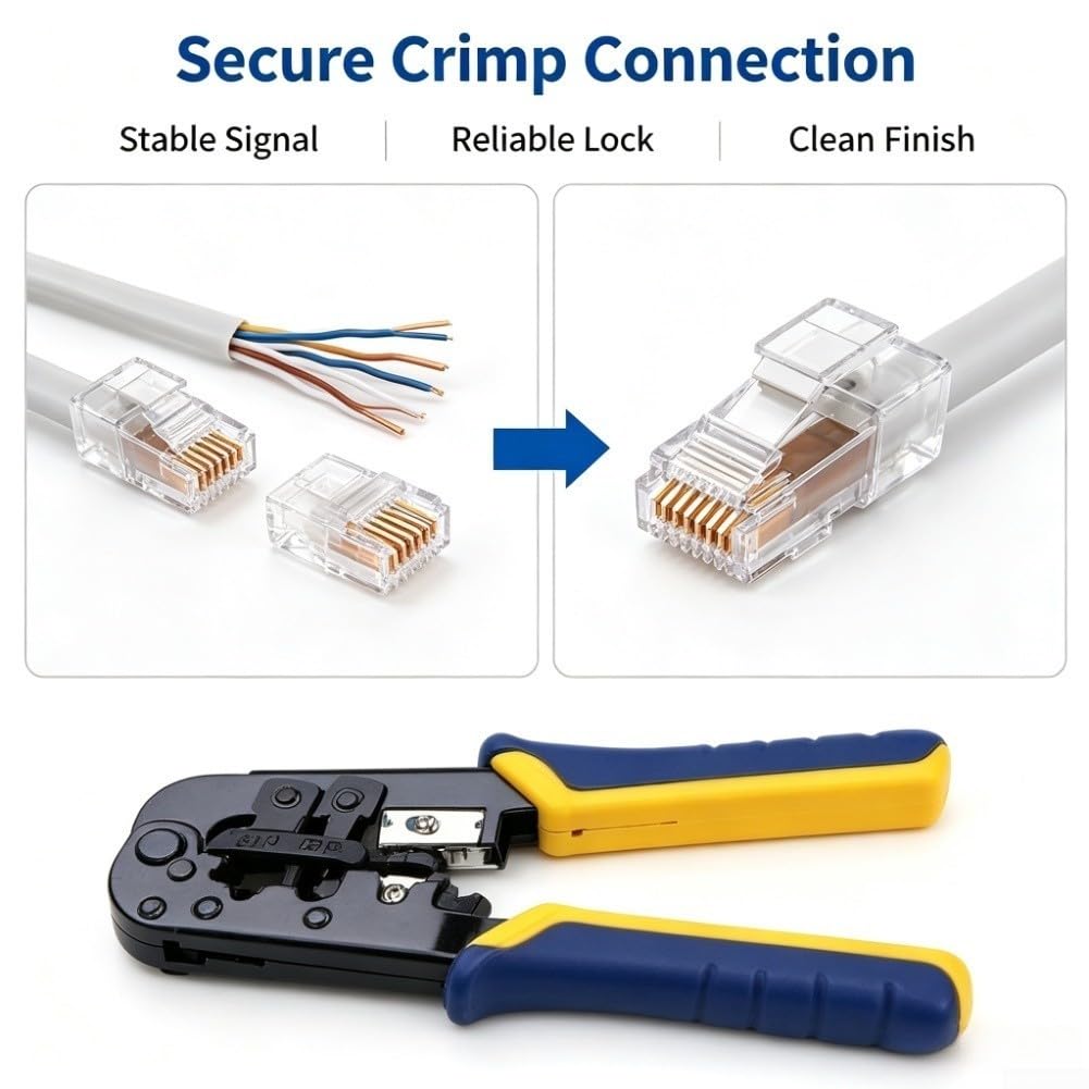 Pinza Crimpatrice Rete per 3in1 Acciaio per rj45 RJ11 Pinza Crimpatrice