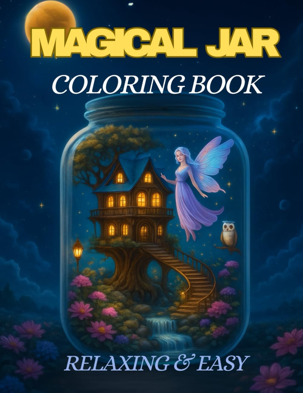 Magical Jar Coloring Book: Relaxing & Easy: A Whimsical Journey into Calm and Creativity - Stress-Relief Coloring Pages for Peaceful Moments - Fun and Simple Designs to Spark Your Imagination