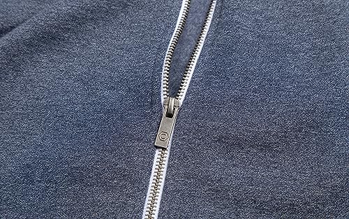 LittleSpring Men's Full-Zip Fleece Lined Hoodies Sweatshirt4