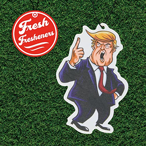 Image of Donald Trump Car Air Freshener 6 Pack Scented With Premium Oils By Fresh Fresheners