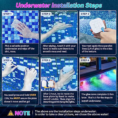 Image of Pool Lights for Above Ground Pools, Inground Pools Waterproof