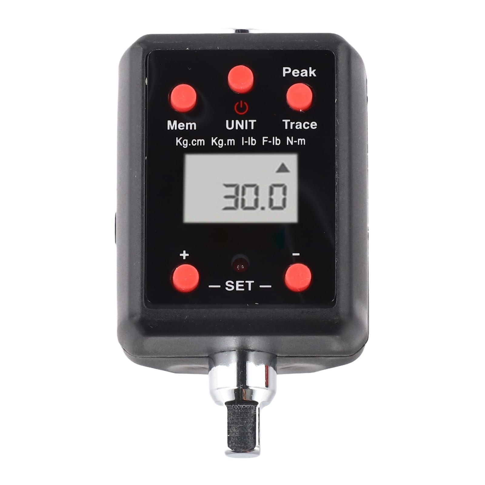 JCKJWL 1pc 1/4 3/8 1/2 3/4inch Digital Torque Wrench Adapter, 0.3-35Nm/13-135Nm/2-200Nm/6-600Nm Electronic Torque Wrench Multiple Unit Switching(12.7mm)