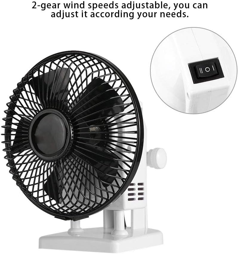 Dioche Mini Electric Fan Table Desk 2 Speeds Big Wind Quiet Desktop Table Cooling Fans Manicure Fan Dryer Manicure Tool