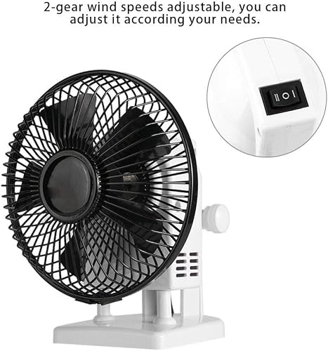 Miniatura 6 de Dioche Mini ventilador eléctrico mesa escritorio 2 velocidades gran viento silencioso mesa de escritorio ventiladores manicura ventilador secador