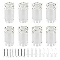 Vista 31 de Antrader Separadores transparentes, tornillos de separación para tableros publicitarios y marcos de acrílico, 25 x 40 mm (8 piezas)