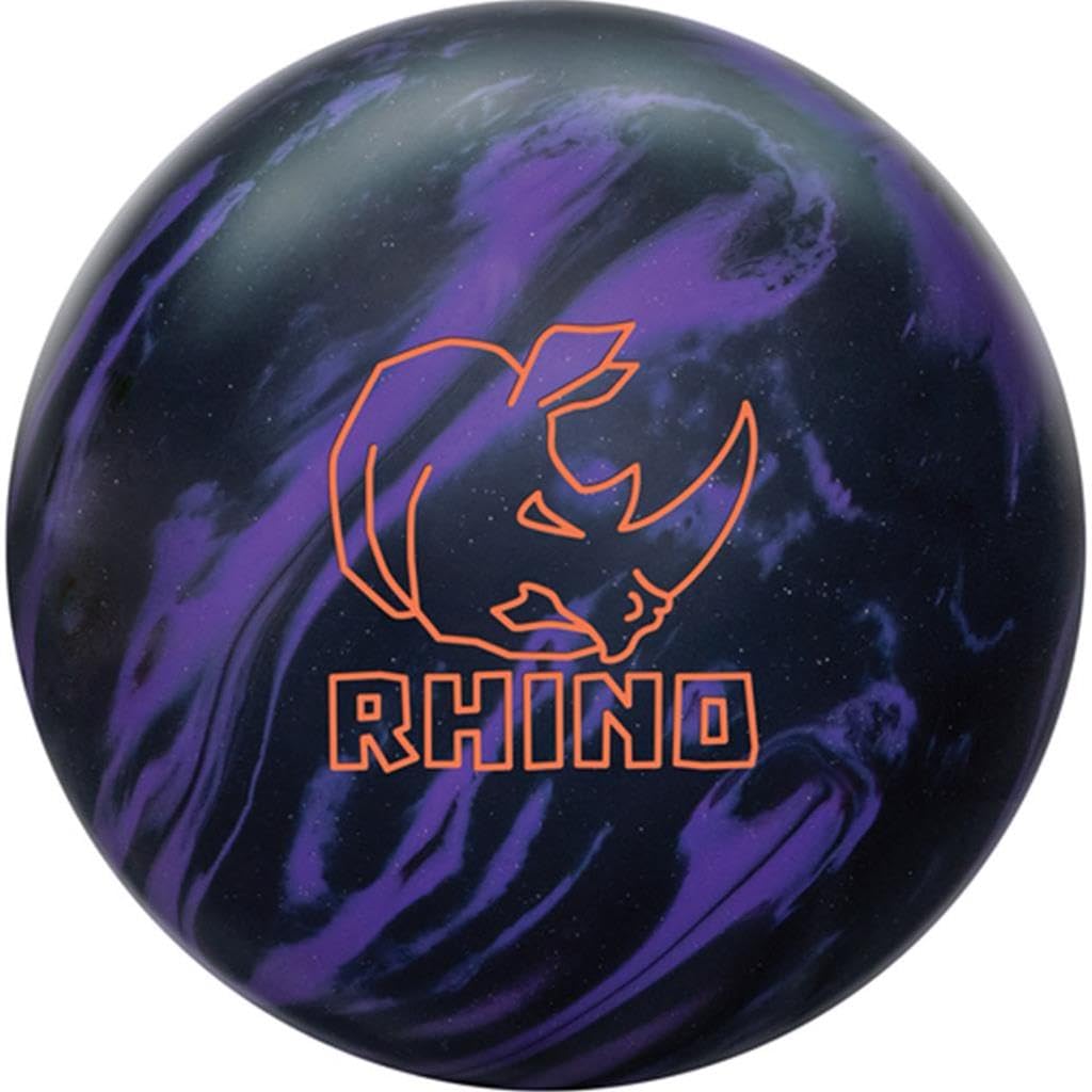 Bowlerstore Products Brunswick Professionally Drilled Rhino Reactive Bowling Ball - Purple/Black 13lbs
