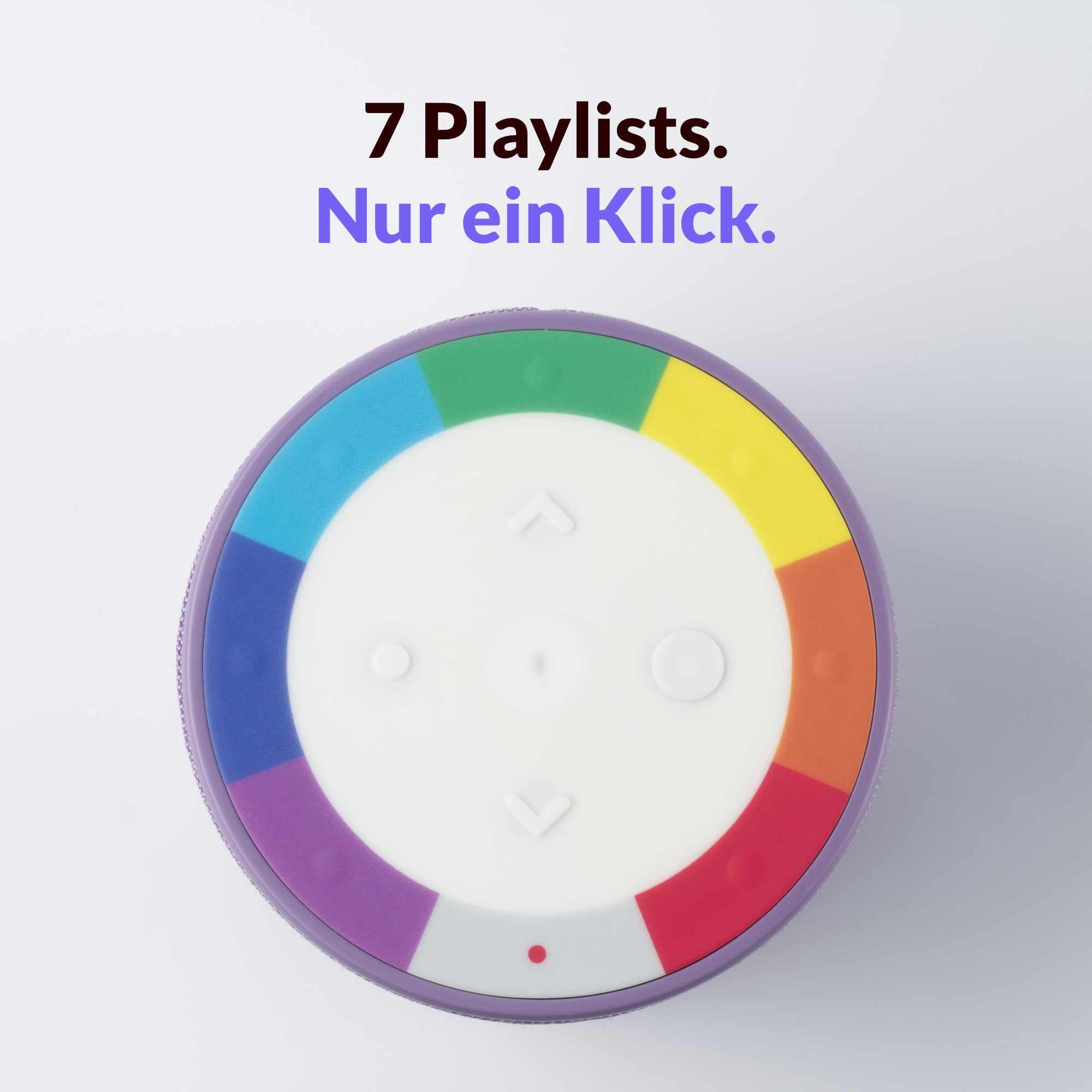 wobie Box Musikbox – Interaktive Hörspielbox & Musikplayer mit Direktzugriff auf Spotify – Bildschirmfreie kabellose Audiobox mit WLAN, Bluetooth & Kopfhöreranschluss – Hörspiele, Musik & Podcasts