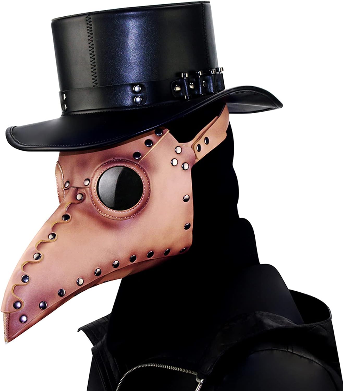 オリジナルハーフペストマスク「ヘルシャフト」 一点物　スチームパンク Amazon.co.jp: Dajingkj ペストドクターマスク スチームパンク