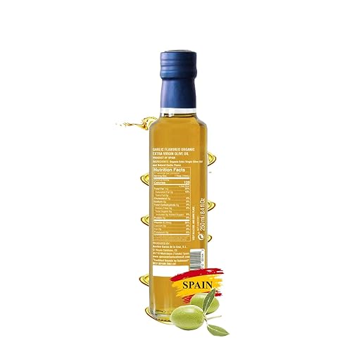 Miniatura 2 de Aceite de oliva con infusión de ajo de Garcia de la Cruz, aceite de oliva orgánico español de primera calidad, de origen único, sin OMG y orgánico