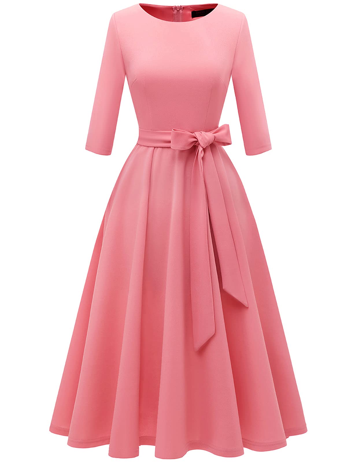 DRESSTELLS Cocktail Dresses for Women, Vintage Wedding Guest Church Dress