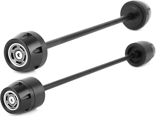 Vista 30 de MAD HORNETS - Deslizador de rueda de horquilla de eje delantero + trasero para Du-cati Scrambler 400 800 1100, color rojo