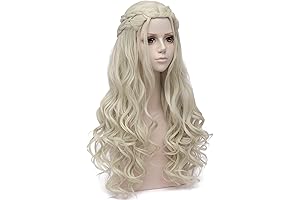 Blonde Wigs for Women Costume Cosplay Daenerys Targaryen Long Braided Hair Wigs...