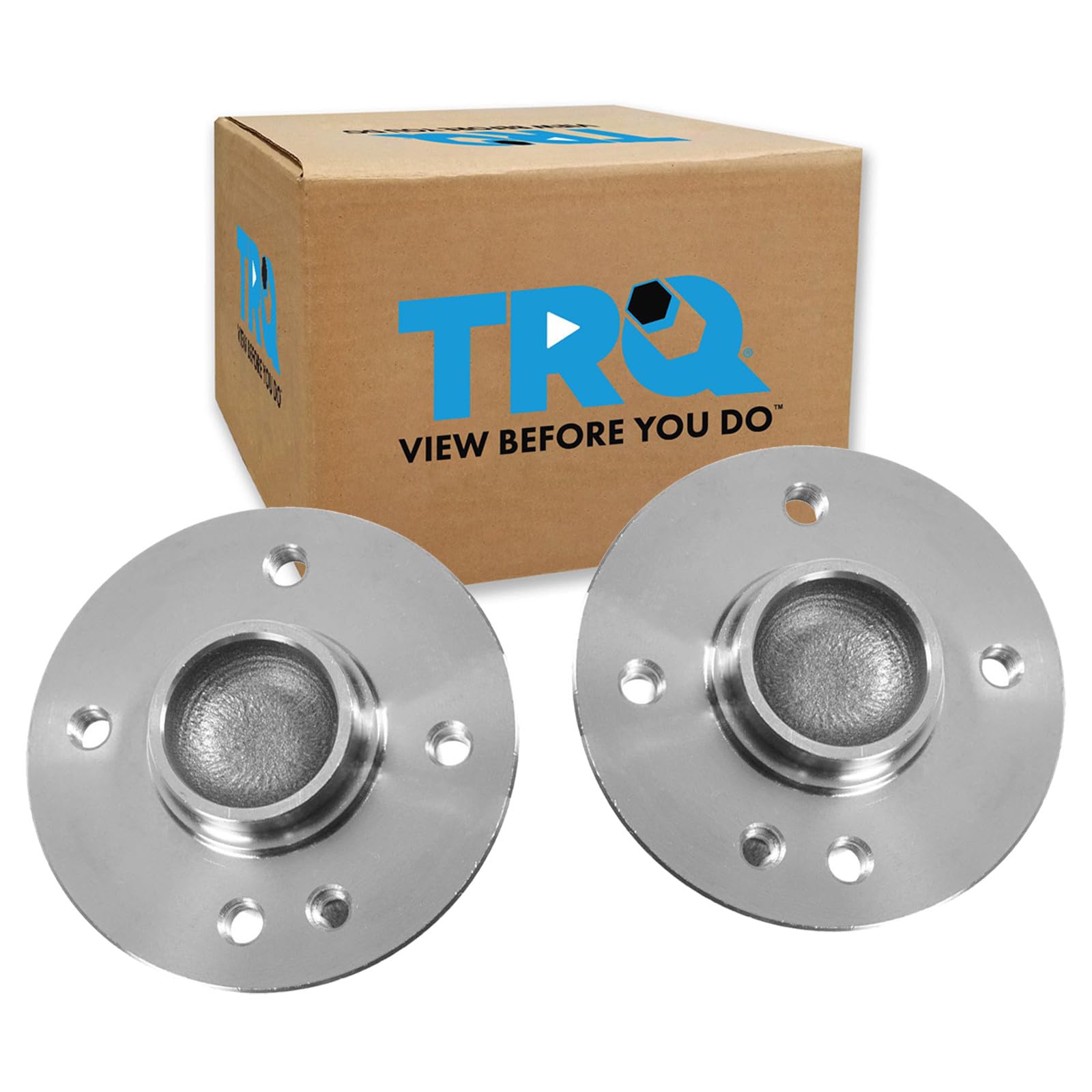 TRQ 2 Piece Rear Wheel Bearing &amp; Hub Assembly Set